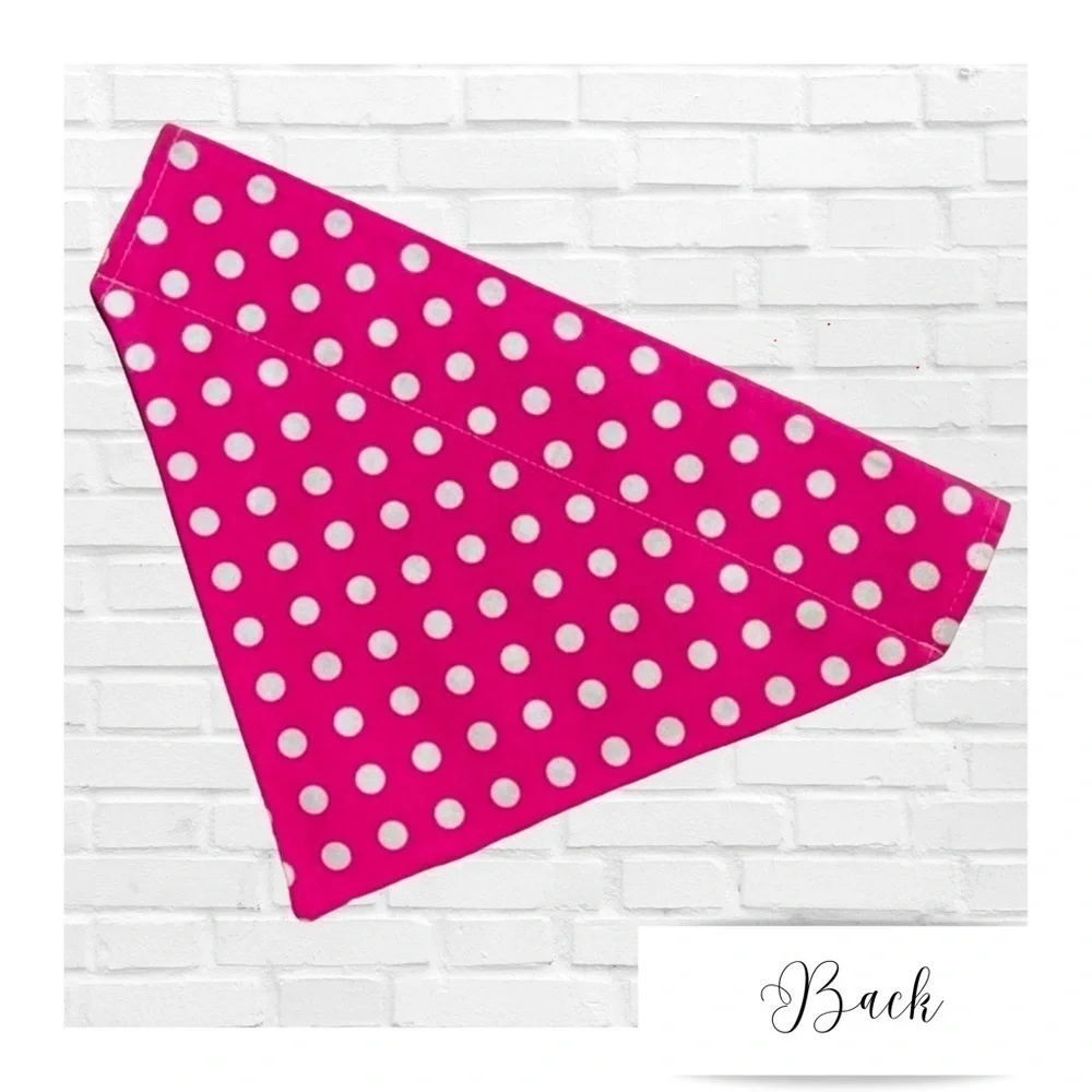 New Pretty Posies Handmade Reversible Over Collar Dog Bandana XS SM M Large XL